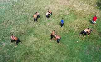 Kırkpınar&#039;da altın kemer için mücadele edecek başpehlivanlar son antrenmanlarını yaptı
