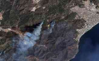 Göktürk uyduları, Manavgat ve Marmaris&#039;teki orman yangınlarını uzaydan görüntüledi