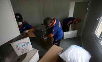 Manavgat&#039;ta afetzedeler için kurulan 177 konteyner teslim edilmeye hazır