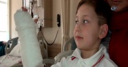7 yaşındaki çocuk Pitbull saldırısına uğradı