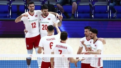 A Milli Erkek Voleybol Takımı'nın VNL &ccedil;eyrek finalde rakibi Slovenya