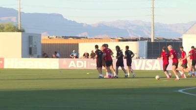 A Milli Futbol Takımı, ABD ma&ccedil;ının hazırlıklarına başladı
