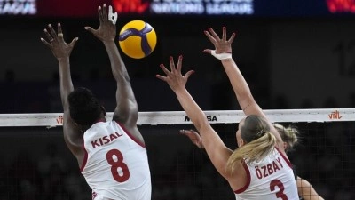 A Milli Kadın Voleybol Takımı, Almanya'yı 3-2 yendi