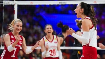 A Milli Kadın Voleybol Takımı, Bel&ccedil;ika'yı 3-0 yendi