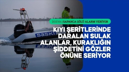 AA ekibi suların &ccedil;ekilmesini g&ouml;l&uuml;n farklı b&ouml;lgelerinde g&ouml;r&uuml;nt&uuml;ledi