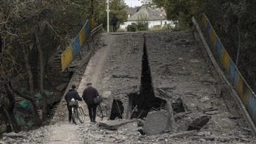 AA ekibi yeniden Ukrayna'nın kontrolüne geçen Balakliya şehrini görüntüledi