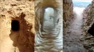 AA YPG/PKK'nın Suriye'nin kuzeyindeki tünellerini görüntüledi