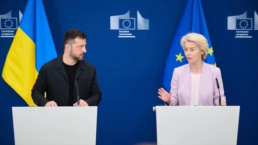 AB Komisyonu Başkanı von der Leyen ve Ukrayna Devlet Başkanı Zelenskiy ortak basın toplantısında konuştu