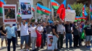 ABD&#039;deki Azerbaycanlılar Ermenistan&#039;ın Washington Büyükelçiliği önünde protesto eylemi düzenledi