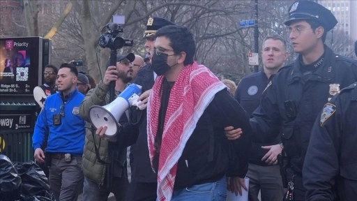 ABD'nin Washington Üniversitesi'nde Filistin'e destek veren yaklaşık 30 göstericiye g