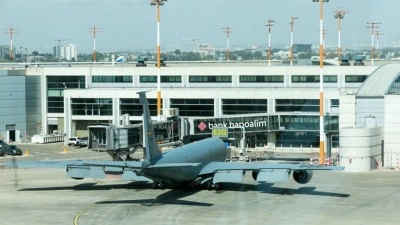 ABD yakıt ikmal u&ccedil;akları nedeniyle İsrail'in Ben Gurion Havalimanı'nda u&ccedil;uşların aksadığı