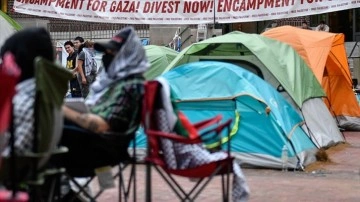 ABD'de polis, Michigan Üniversitesindeki Filistin'e destek kampını dağıttı