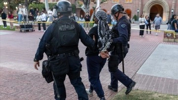 ABD'de üniversitelerdeki Filistin'e destek gösterilerinde yaklaşık 2 bin 500 kişi gözaltın