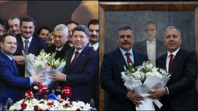 Adalet ve İ&ccedil;işleri Bakanlıklarında devir teslim t&ouml;renleri yapıldı