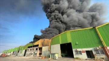 Adana'da geri dönüşümcüler sitesinde yangın çıktı