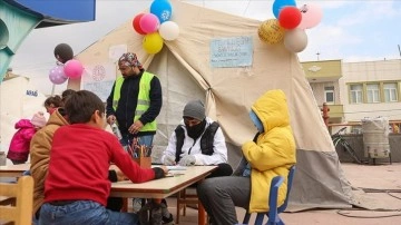 Adıyaman'da afetin çocuklar üzerindeki etkisi azaltılmaya çalışılıyor