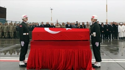 Ağrı'da askeri ara&ccedil; kazasında şehit olan Uzman &Ccedil;avuş Akarsel i&ccedil;in t&ouml;ren d&uuml;zenlendi