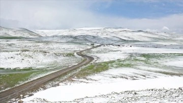 Ağrı, Kars ve Erzincan'ın yüksek kesimleri yeniden karla kaplandı