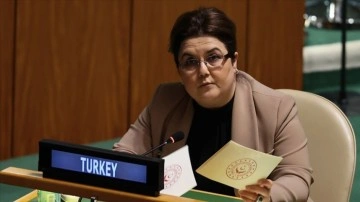 Aile Bakanı Yanık, BM Genel Kurulu'nda Ukrayna'da kadın ve çocuklarının korunması çağrısı