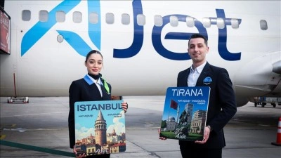 AJet'in Tiran seferleri başladı