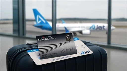 AJet yolcuları Miles&Smiles ödül programından faydalanabilecek