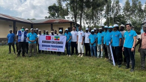 AK Parti, Etiyopya'da kurban kesimi ve dağıtımı yaptı