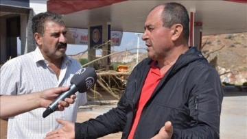 Aksaray'daki sele çalıştığı akaryakıt istasyonunda yakalanan işçi yaşadıklarını anlattı