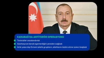 Aliyev: Karabağ'da sadece bir günde tüm görevler yerine getirildi