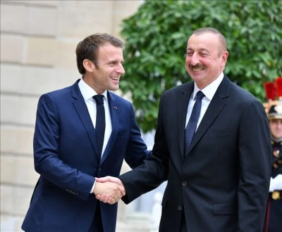 Aliyev ve Macron, İran'ın Nah&ccedil;ıvan'a İHA saldırısını g&ouml;r&uuml;şt&uuml;