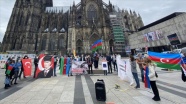 Almanya'da Ermenistan'ın Azerbaycan topraklarına saldırılarına protesto