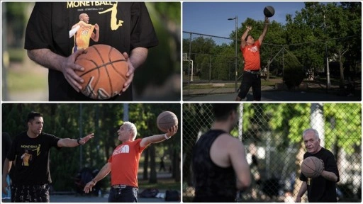 Altmışlık "delikanlılar" sokak basketbolunun vazgeçilmezleri oldu