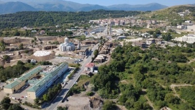 Yeniden imar &ccedil;alışmalarının s&uuml;rd&uuml;ğ&uuml; Şuşa, kuşbakışı g&ouml;r&uuml;nt&uuml;lendi