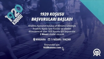 Anadolu Ajansının 106. yılı etkinlikleri kapsamında "1920 Koşusu" d&uuml;zenlenecek
