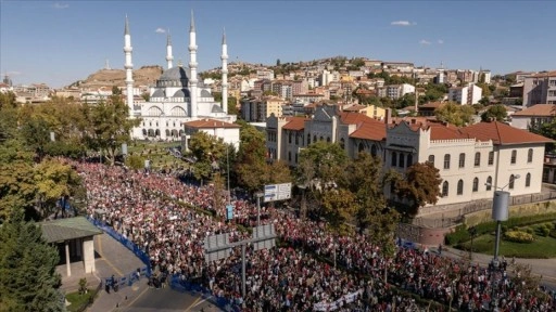 Ankara'da "Gazze Kararlılık Yürüyüşü" yapıldı