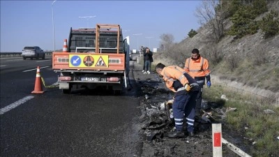 Ankara Kuzey &Ccedil;evre Yolu'nda meydana gelen trafik kazasında 5 kişi hayatını kaybetti