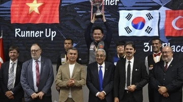 Ankara'da düzenlenen 3 Bant Dünya Bilardo Şampiyonası sona erdi