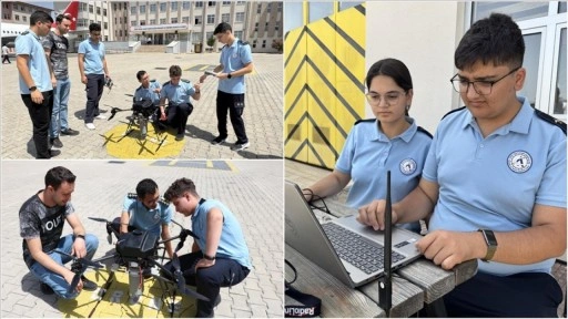 Antalya'da lise öğrencileri su analizi yapabilen dron geliştirdi