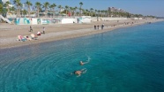 Antalya&#039;da sahiller turistlere kaldı
