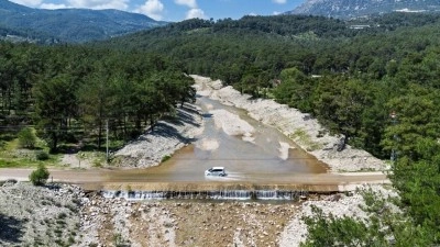 Antalya'da yağışlar Olimpos Deresi'ndeki akış s&uuml;resini uzattı