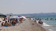 Antalya'da yoğun nem bunalttı
