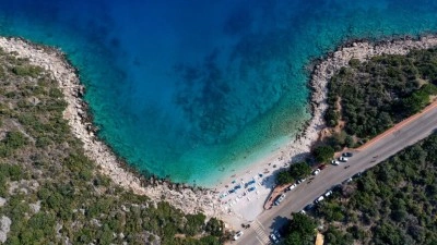 Antalya mavi bayraklı plajda d&uuml;nyada ilk sırada