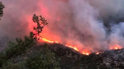 Antalya&rsquo;nın Kaş il&ccedil;esinde orman yangını &ccedil;ıktı