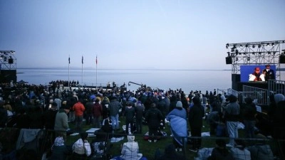 Anzak Koyu'nda geleneksel 'Şafak Ayini' yapıldı