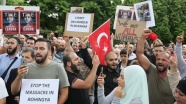 Arakan'daki Müslümanlara uygulanan katliam Almanya'da protesto edildi
