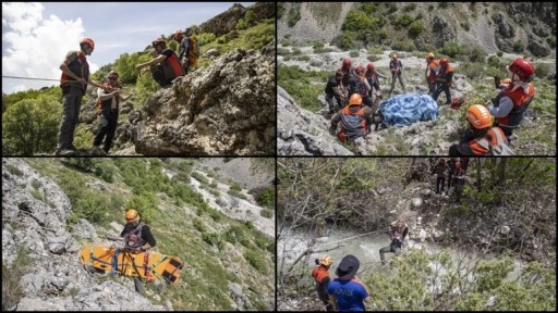 Arama kurtarma gönüllüleri olası vakalara Munzur Dağları'nda hazırlanıyor