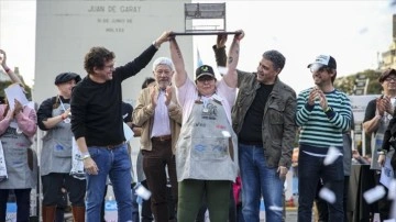 Arjantinli şefler en lezzetli "asadoyu" pişirmek için yarıştı