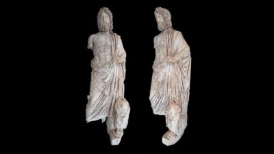 Aspendos Antik Kenti'nde "sağlık tanrısı Asklepios"un 1800 yıllık heykeli bulundu