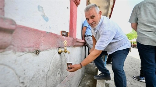 Atatürk'ün Düzce'ye gelişinin 91. yıl dönümünde köy çeşmesinden ayran akıtıldı