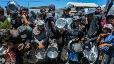 Ateşkese rağmen İsrail ablukasının devam ettiği Gazze'de Filistinlilerin 'a&ccedil;lık'la imtihanı s&uuml;r&uuml;yor