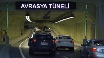 Avrasya Tüneli'nden günlük araç geçişinde yılın en yüksek rakamına ulaşıldı